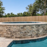 Freeform Gunite Pool with Spa