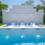 Custom tanning ledge. Raised tanning ledge