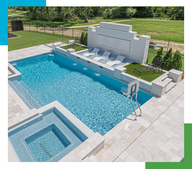 Image of a pool and a fence