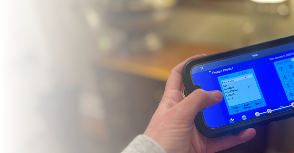 Swimming Pool Freeze Automation App | Lafayette, LA