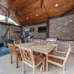 Open brick custom outdoor kitchen | Broussard, LA